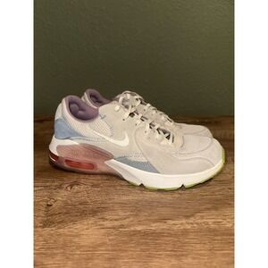 Nike Women's Air Max Excee Running Shoes White Pink Blue Grey Sz 7.5